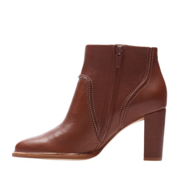 Clarks Womens Ellis Betty Ankle Boots Brown | UK-8136524